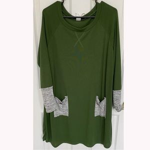 42Pops Lightweight sweater dress with pockets - 3X